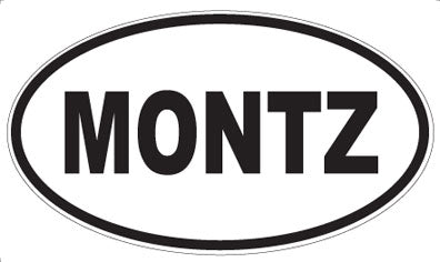 MONTZ - Oval Sticker
