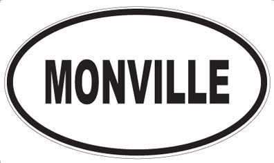 MONVILLE - Oval Sticker