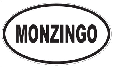 MONZINGO - Oval Sticker