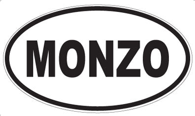 MONZO - Oval Sticker