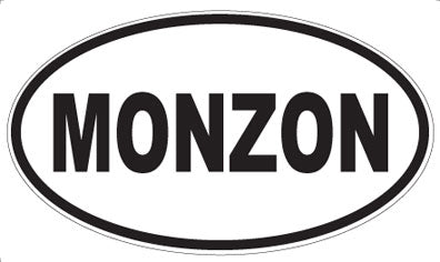 MONZON - Oval Sticker