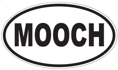 MOOCH - Oval Sticker