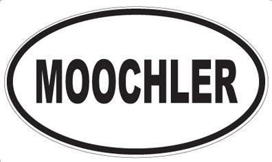 MOOCHLER - Oval Sticker