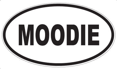 MOODIE - Oval Sticker