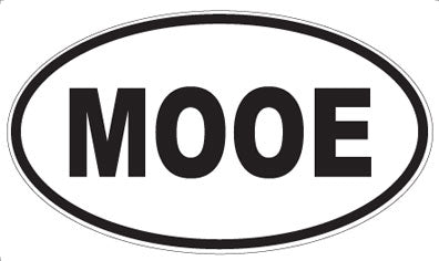 MOOE - Oval Sticker