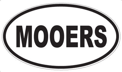 MOOERS - Oval Sticker