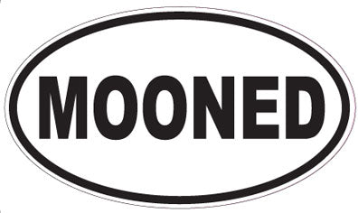 MOONED - Oval Sticker