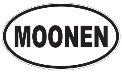 MOONEN - Oval Sticker