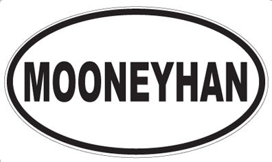 MOONEYHAN - Oval Sticker