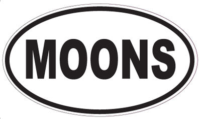 MOONS - Oval Sticker