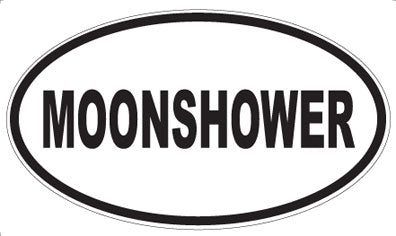 MOONSHOWER - Oval Sticker