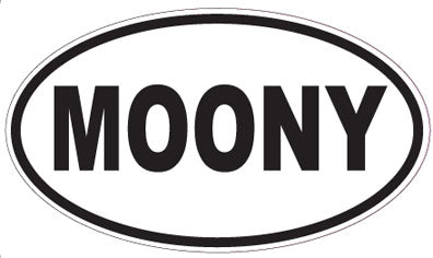 MOONY - Oval Sticker