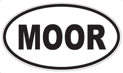 MOOR - Oval Sticker