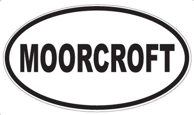 MOORCROFT - Oval Sticker