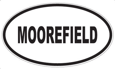 MOOREFIELD - Oval Sticker