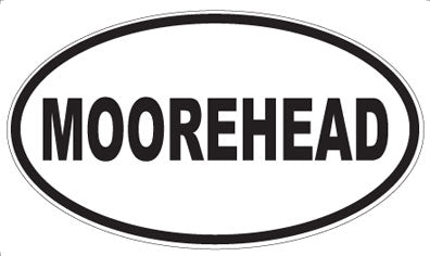 MOOREHEAD - Oval Sticker