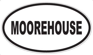 MOOREHOUSE - Oval Sticker