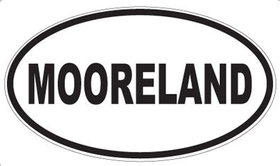 MOORELAND - Oval Sticker