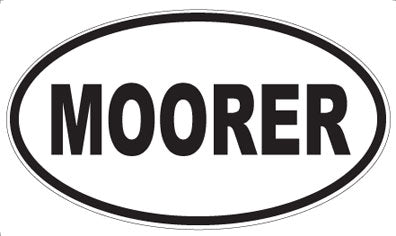 MOORER - Oval Sticker