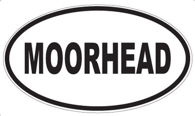 MOORHEAD - Oval Sticker