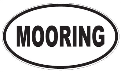 MOORING - Oval Sticker
