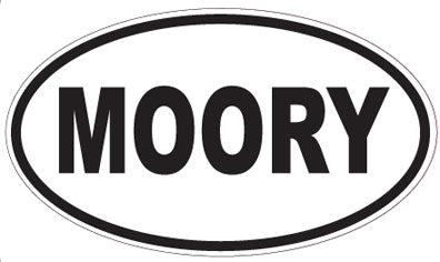 MOORY - Oval Sticker