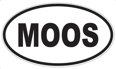 MOOS - Oval Sticker