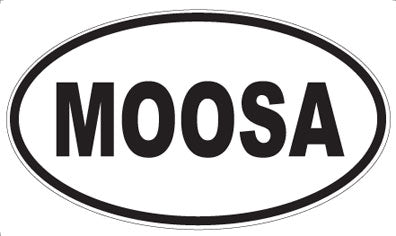 MOOSA - Oval Sticker