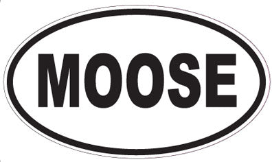 MOOSE - Oval Sticker