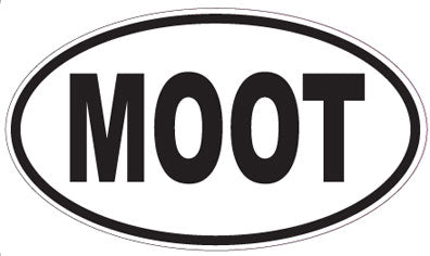 MOOT - Oval Sticker
