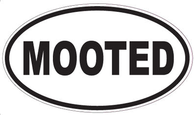 MOOTED - Oval Sticker