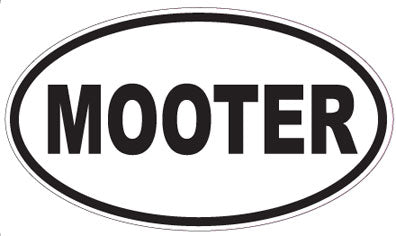 MOOTER - Oval Sticker
