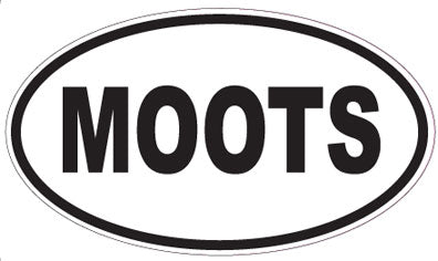 MOOTS - Oval Sticker