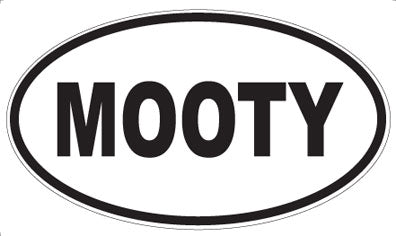 MOOTY - Oval Sticker