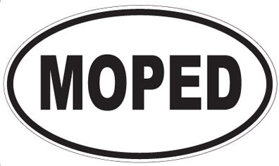 MOPED - Oval Sticker