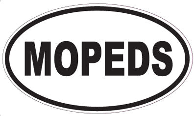 MOPEDS - Oval Sticker