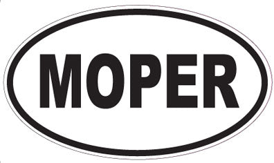 MOPER - Oval Sticker