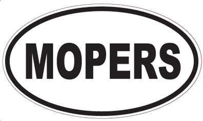MOPERS - Oval Sticker