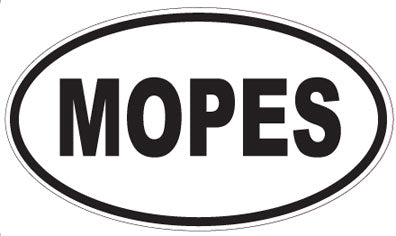 MOPES - Oval Magnet