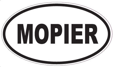 MOPIER - Oval Sticker
