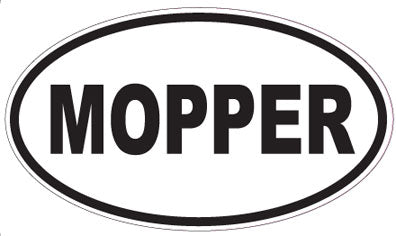 MOPPER - Oval Sticker