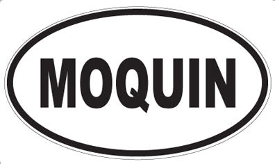 MOQUIN - Oval Sticker