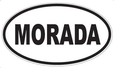 MORADA - Oval Sticker
