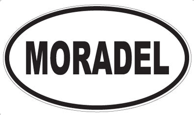 MORADEL - Oval Sticker