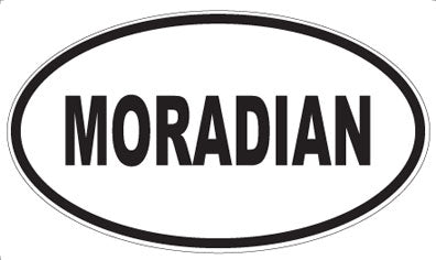 MORADIAN - Oval Sticker