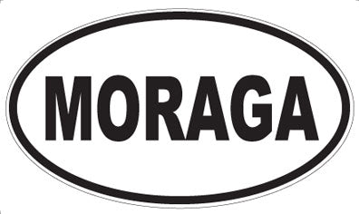 MORAGA - Oval Sticker