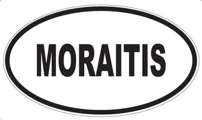 MORAITIS - Oval Sticker