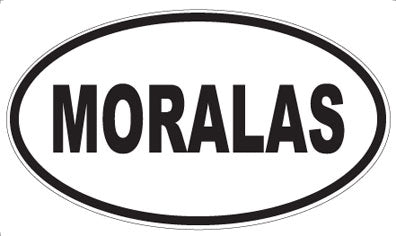 MORALAS - Oval Sticker