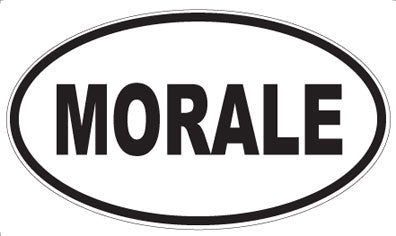 MORALE - Oval Magnet