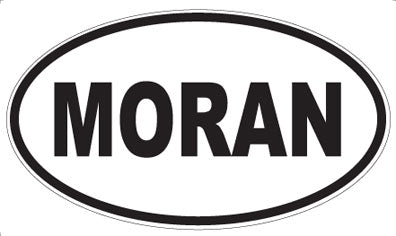 MORAN - Oval Sticker